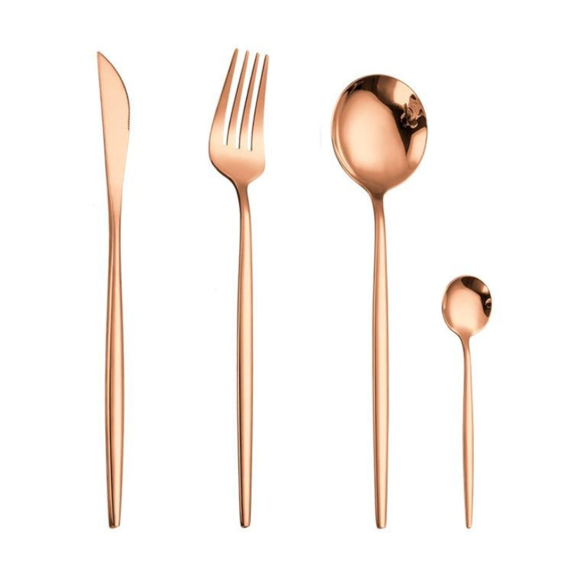Silkline Flatware Set – Stainless Steel Mirror Finish Silverware Reusable Kitchen Utensils Dining