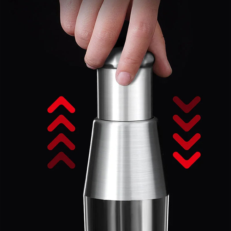 Grindero Manual Garlic Press – Stainless Steel Crusher Mincer Kitchen Tool Handheld Garlic Chopper
