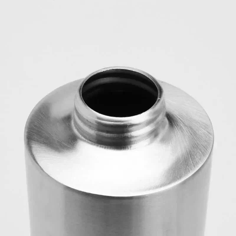Cylven Soap Dispenser – Brushed Stainless Steel Refillable Bathroom Kitchen Countertop Pump