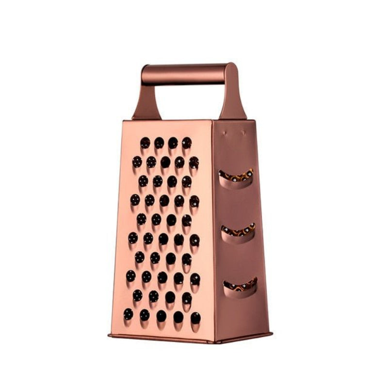 Luxen Gold Kitchen Grater – Stainless Steel Handheld Box Grater Shredder Kitchen Tool Decorative
