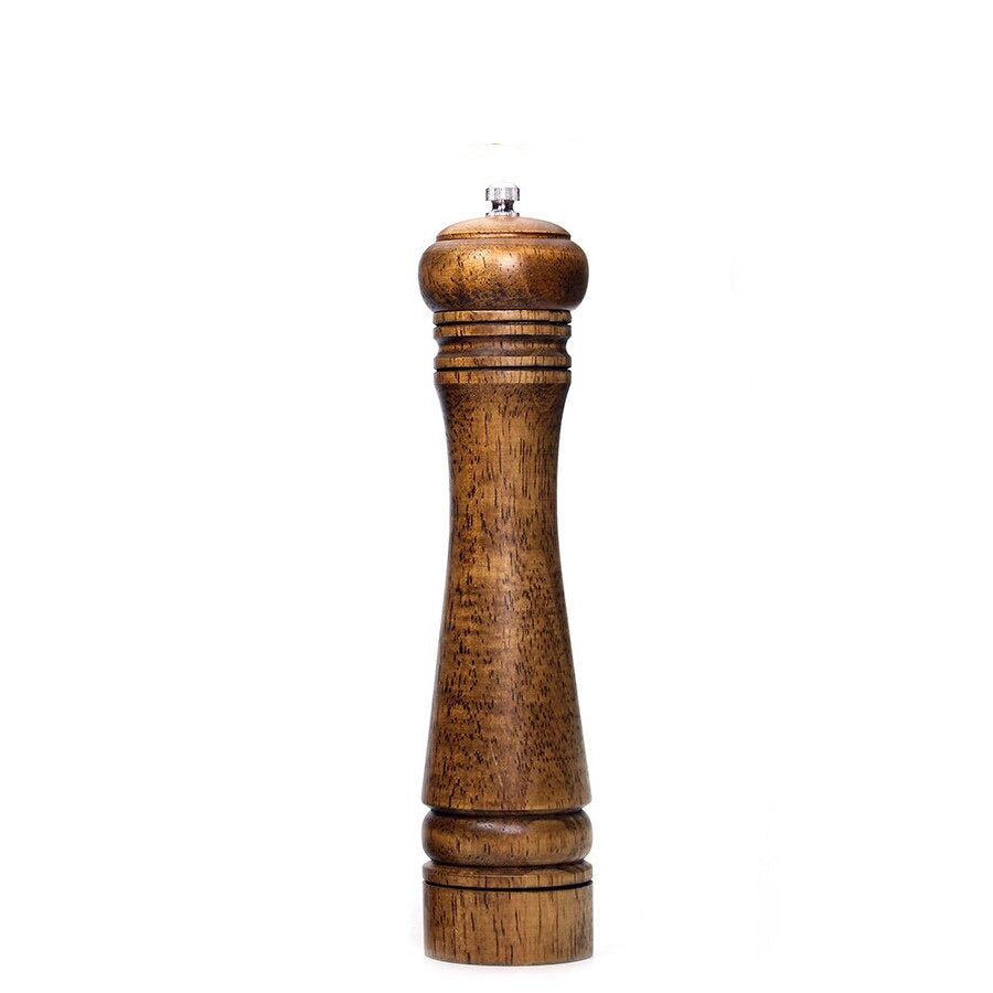 Tornley Salt Pepper Mill Set – Wooden Stainless Steel Adjustable Grinder Kitchen Dining Decor