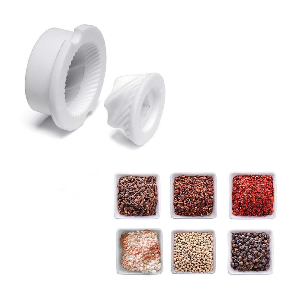 Tornley Salt Pepper Mill Set – Wooden Stainless Steel Adjustable Grinder Kitchen Dining Decor
