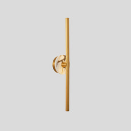 Linea Luxe Slim Wall Lamp – Modern Gold LED Vertical Bathroom Vanity Sconce Light