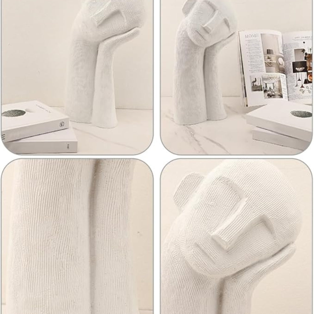 Solenne Resting Figure Sculpture – Modern Abstract Art Decor Living Room Bedroom Table Decorative