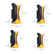 Butterfly Modern LED Outdoor Wall Light – Dual Wing Fixture