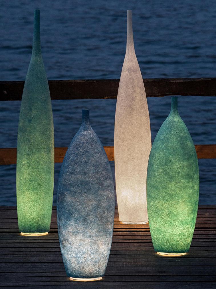 Lunor Dome Uplight Floor Lamp – LED Resin Uplight Floor Lighting Fixture