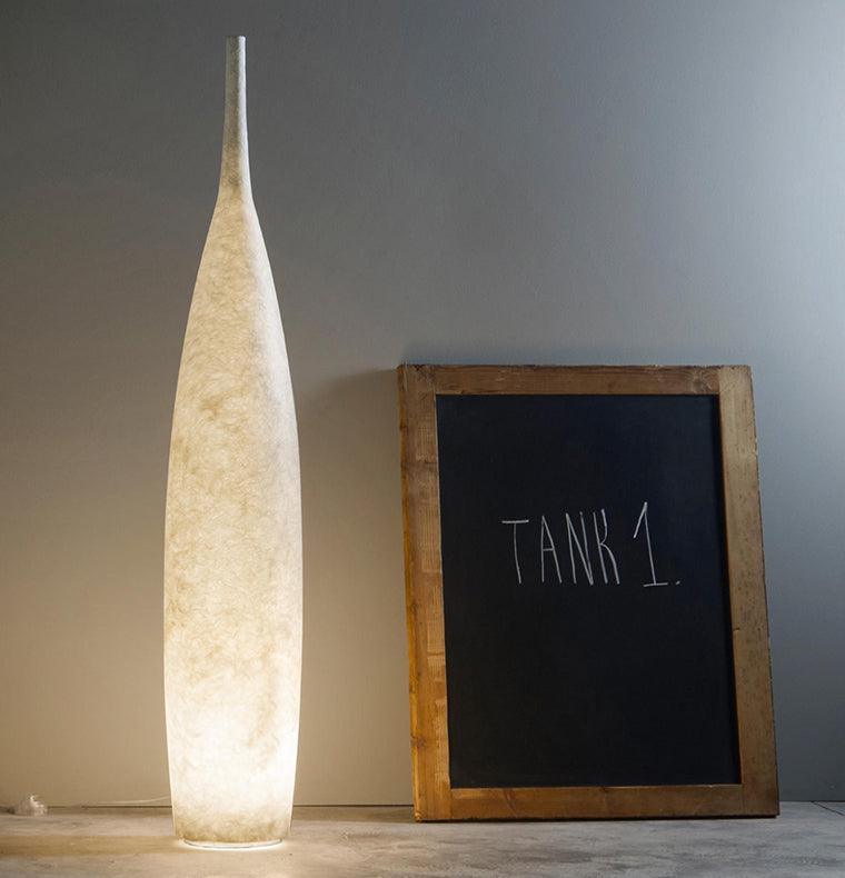 Lunor Dome Uplight Floor Lamp – LED Resin Uplight Floor Lighting Fixture