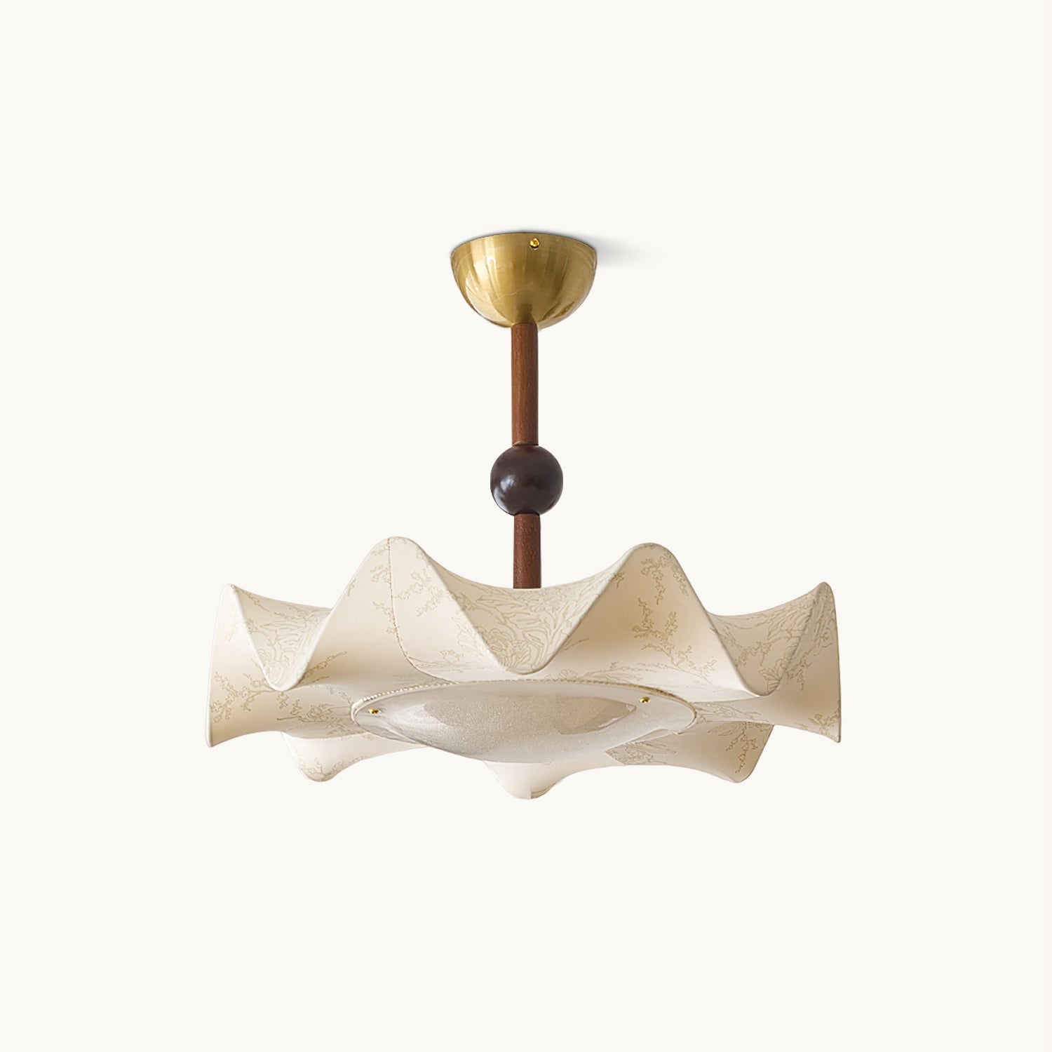 Petal Wave Semi-Flush Ceiling Light – Mid-Century Decorative Fixture