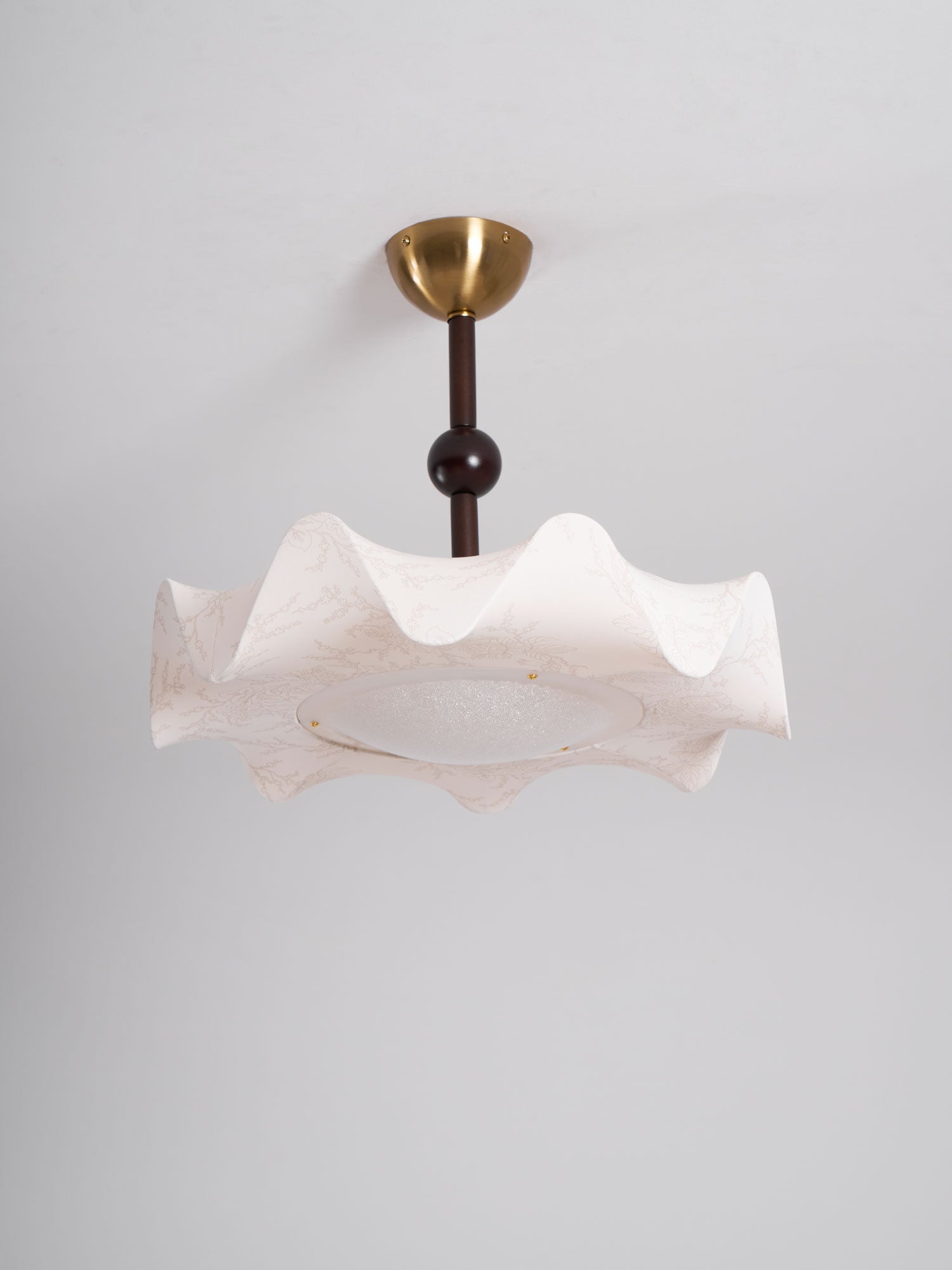 Petal Wave Semi-Flush Ceiling Light – Mid-Century Decorative Fixture