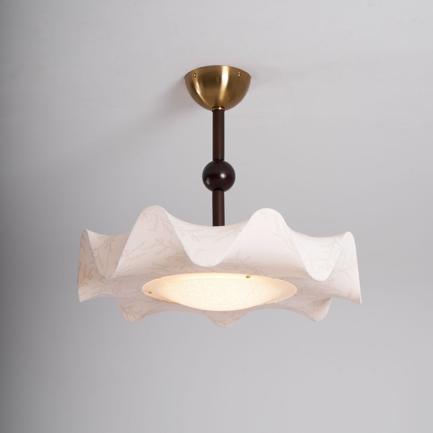Petal Wave Semi-Flush Ceiling Light – Mid-Century Decorative Fixture
