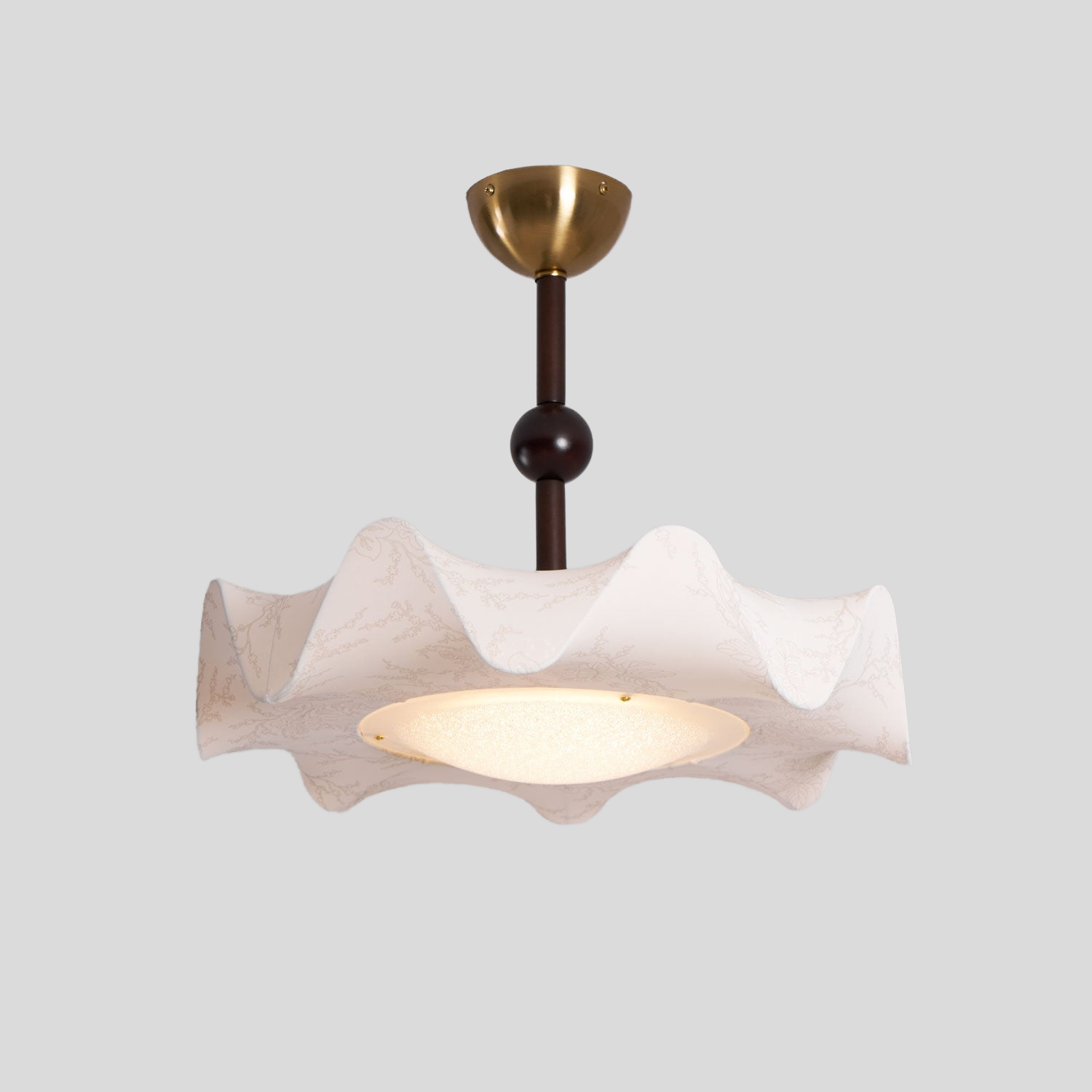 Petal Wave Semi-Flush Ceiling Light – Mid-Century Decorative Fixture