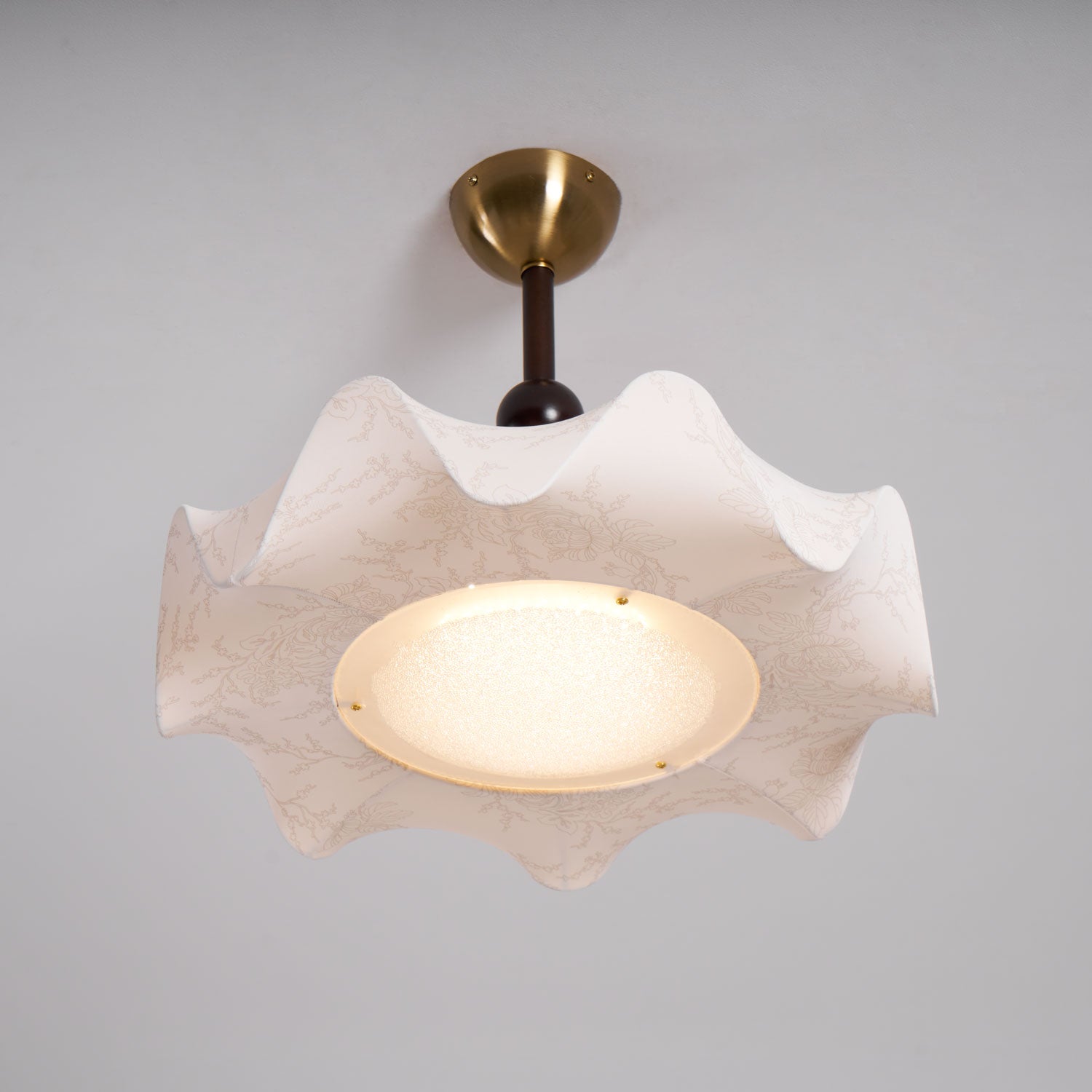 Petal Wave Semi-Flush Ceiling Light – Mid-Century Decorative Fixture