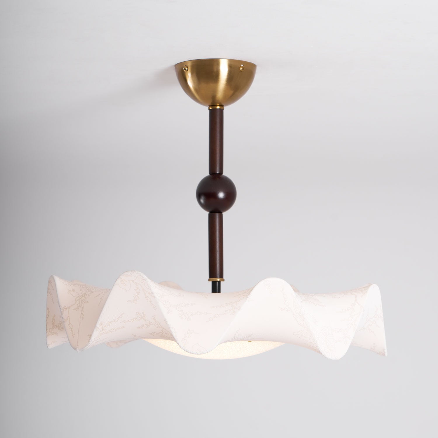 Petal Wave Semi-Flush Ceiling Light – Mid-Century Decorative Fixture