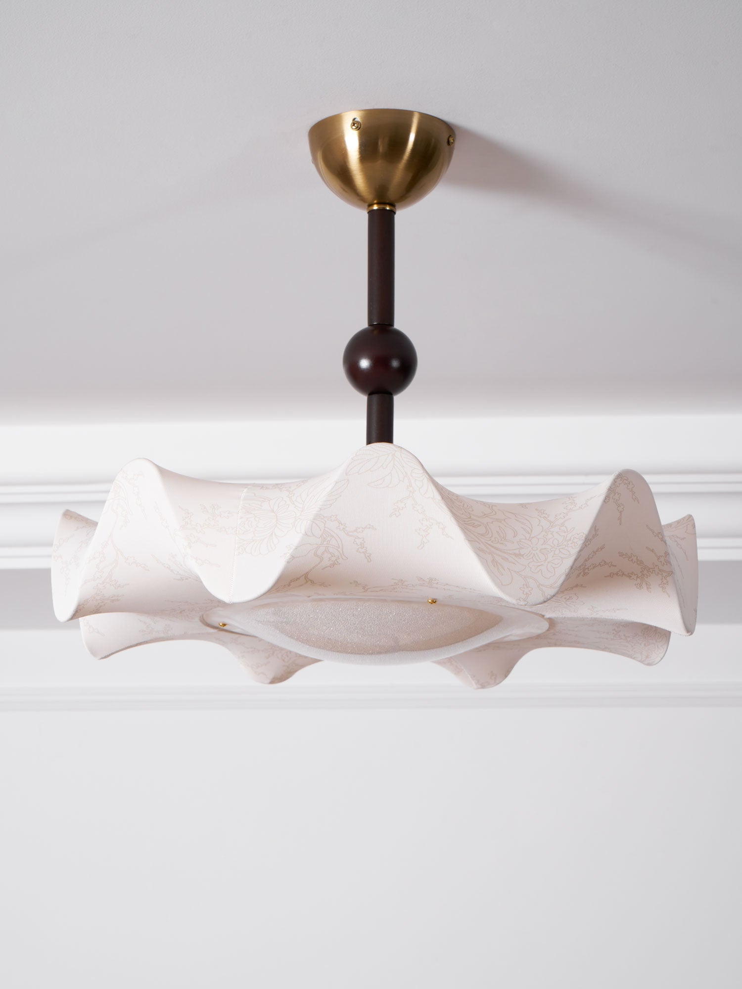 Petal Wave Semi-Flush Ceiling Light – Mid-Century Decorative Fixture