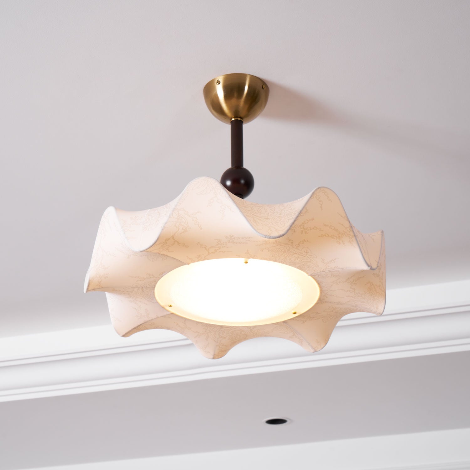 Petal Wave Semi-Flush Ceiling Light – Mid-Century Decorative Fixture