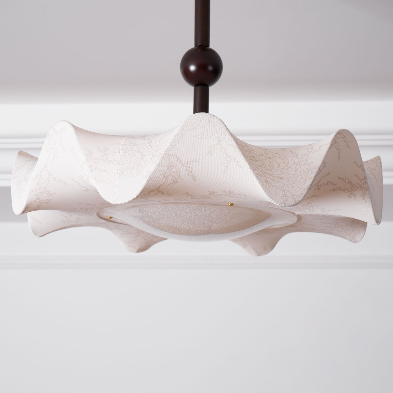 Petal Wave Semi-Flush Ceiling Light – Mid-Century Decorative Fixture