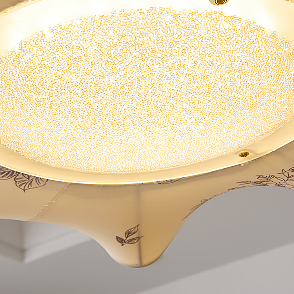 Petal Wave Semi-Flush Ceiling Light – Mid-Century Decorative Fixture