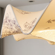 Petal Wave Semi-Flush Ceiling Light – Mid-Century Decorative Fixture