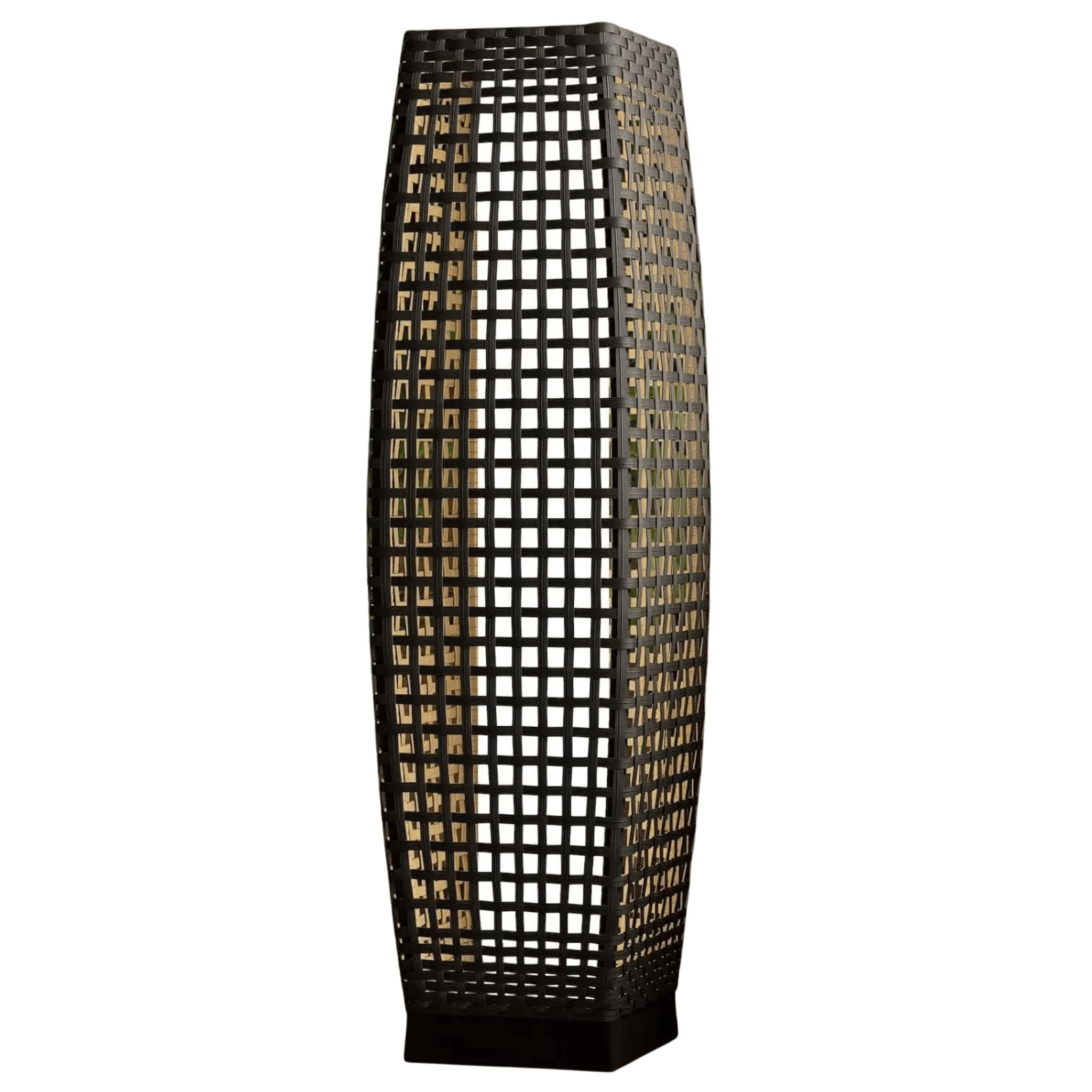 Lattico Floor Lamp – Outdoor Rattan Woven LED Decorative Lighting Living Room Bedroom Patio