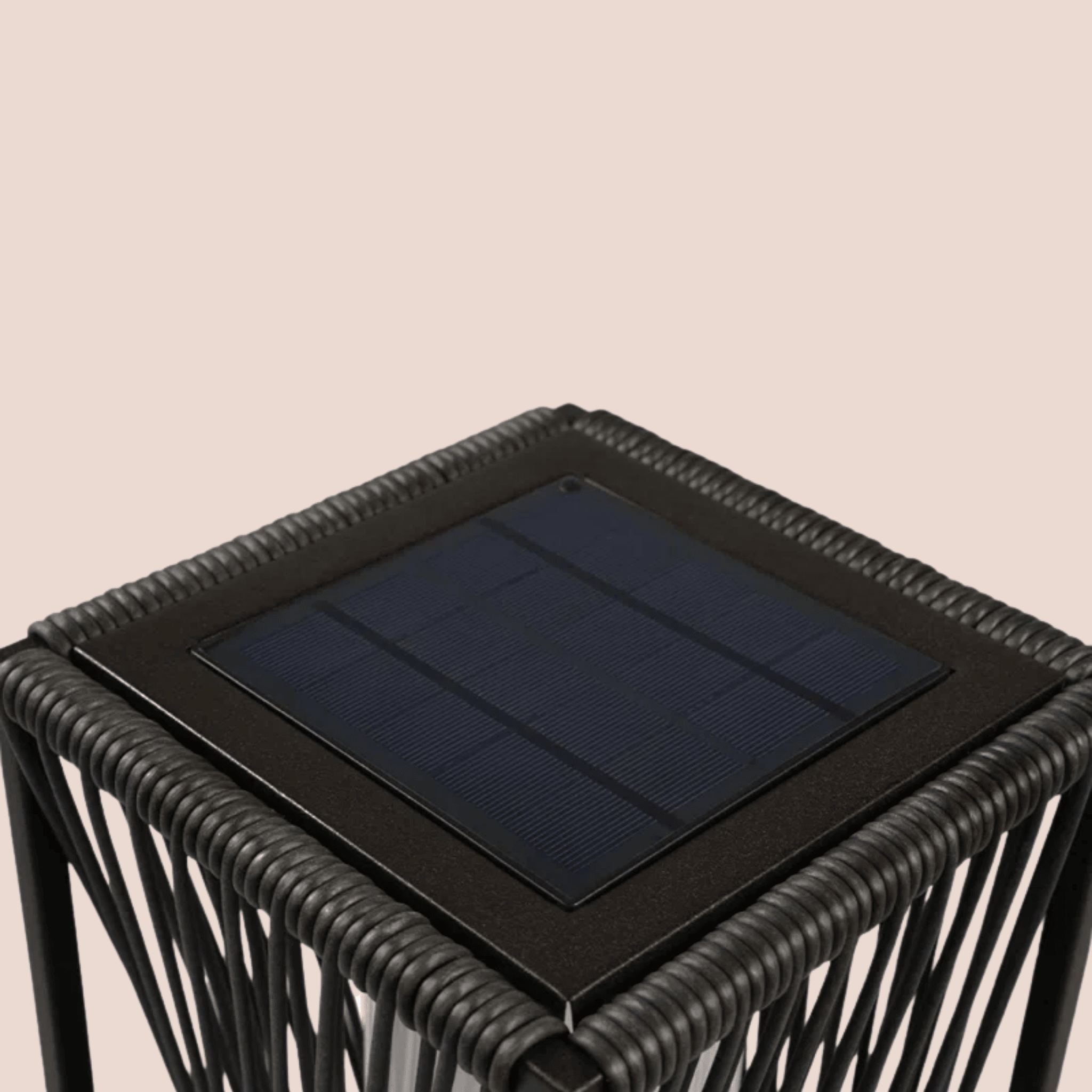 Vexora Twist Floor Lamp – Solar Outdoor Decorative Lighting Patio Living Room Bedroom Black Metal