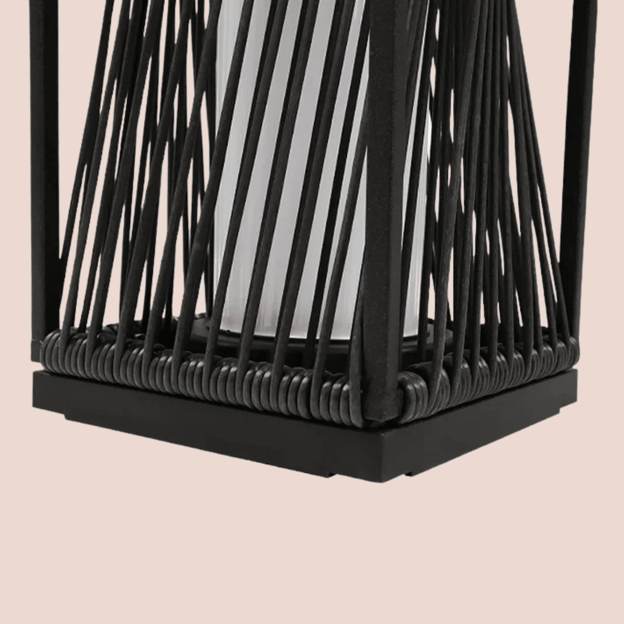 Vexora Twist Floor Lamp – Solar Outdoor Decorative Lighting Patio Living Room Bedroom Black Metal