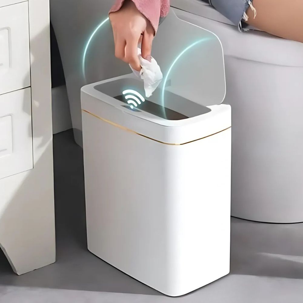 Velaro Sense Trash Can – Motion Sensor Automatic Touchless Waste Bin Kitchen Bathroom Office 15L