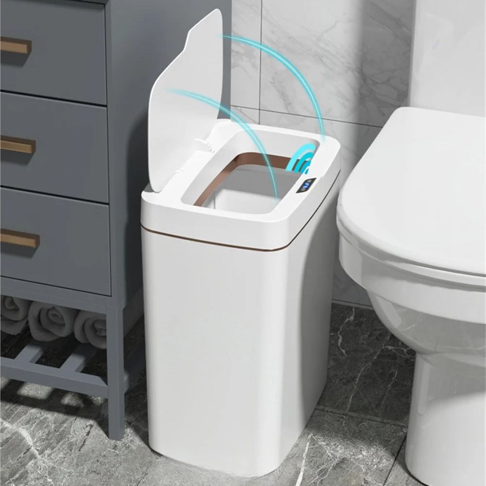 Velaro Sense Trash Can – Motion Sensor Automatic Touchless Waste Bin Kitchen Bathroom Office 15L