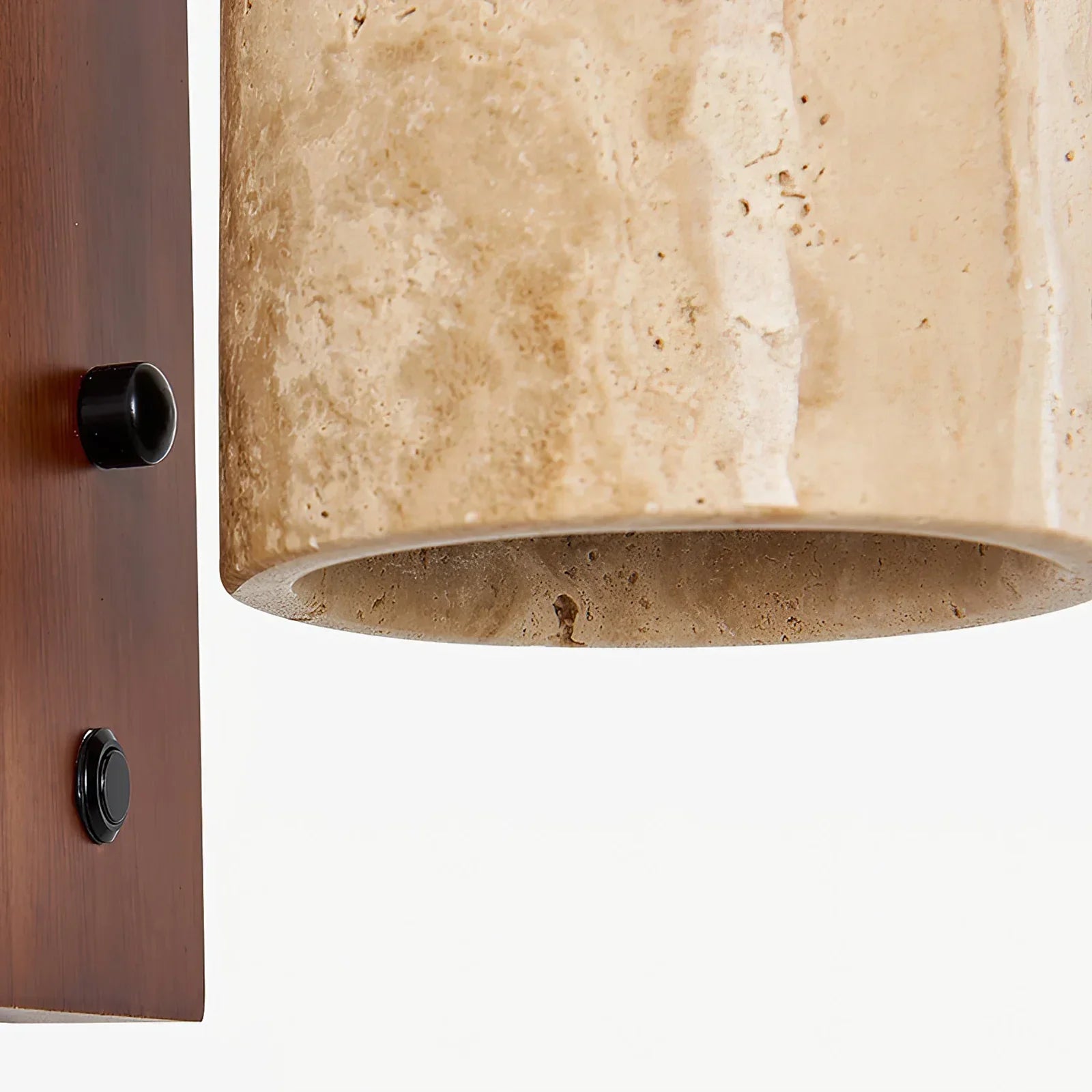 Stoned Travertine Wall Lamp – Travertine Finish Wall Light Fixture Dining Rooms Living Spaces Hallways