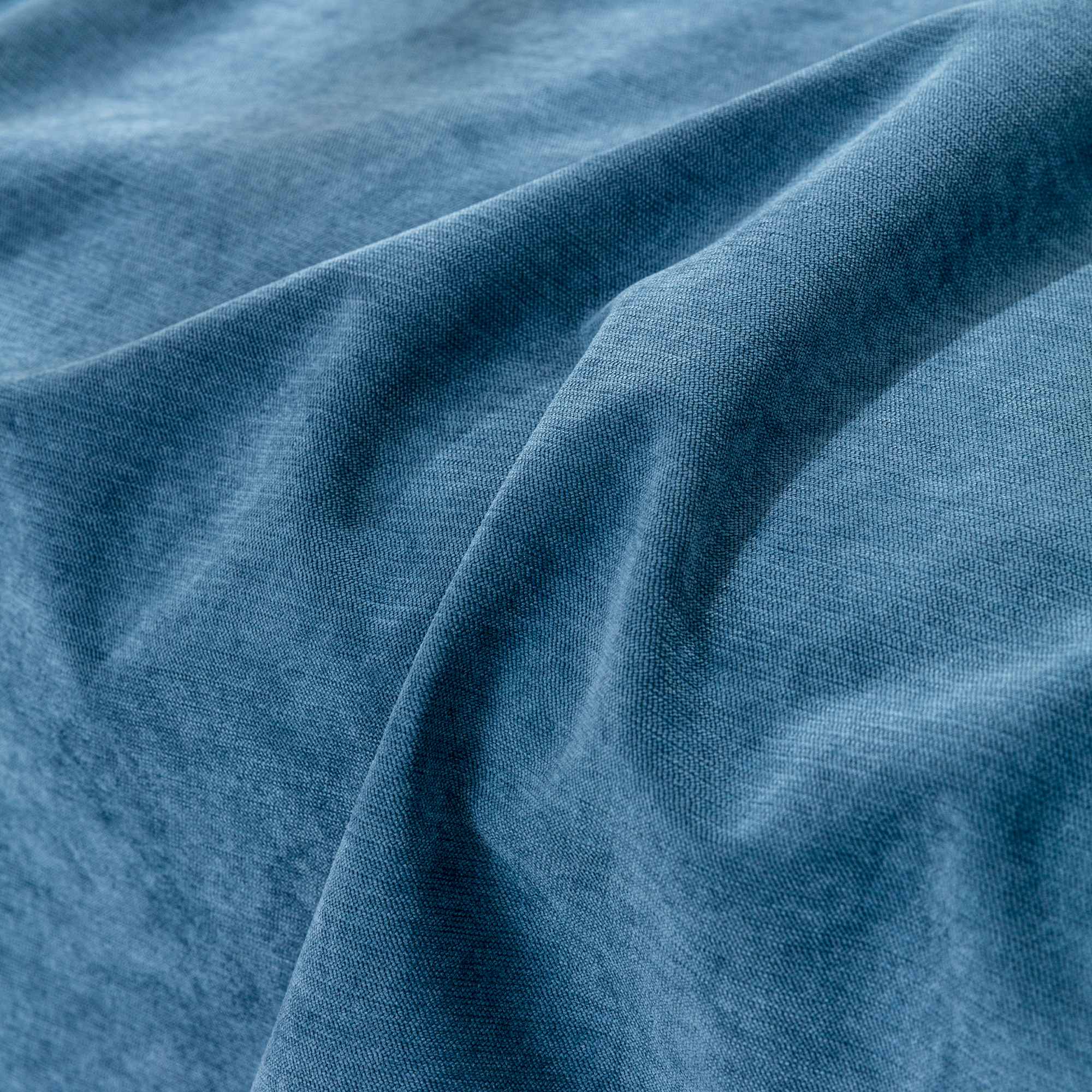 Cascada Velvet Sofa Throw – Heathered Blue Soft Fabric Couch Cover Living Room Bedroom Furniture Protector