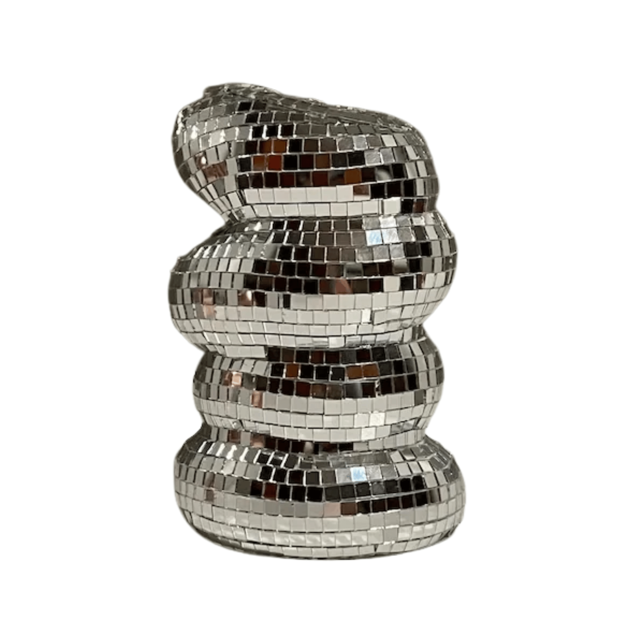 Helix Glimmer Table Lamp – Disco Ball Mirror Mosaic Decorative Lighting Bedroom Living Room Nightstand
