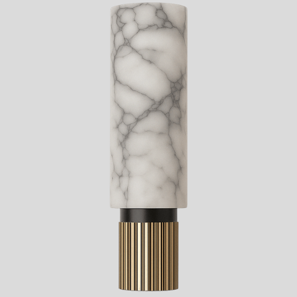 Stratum Marble Wall Sconce – LED Modern Decorative Lighting Alabaster Bedroom Living Room Fixture