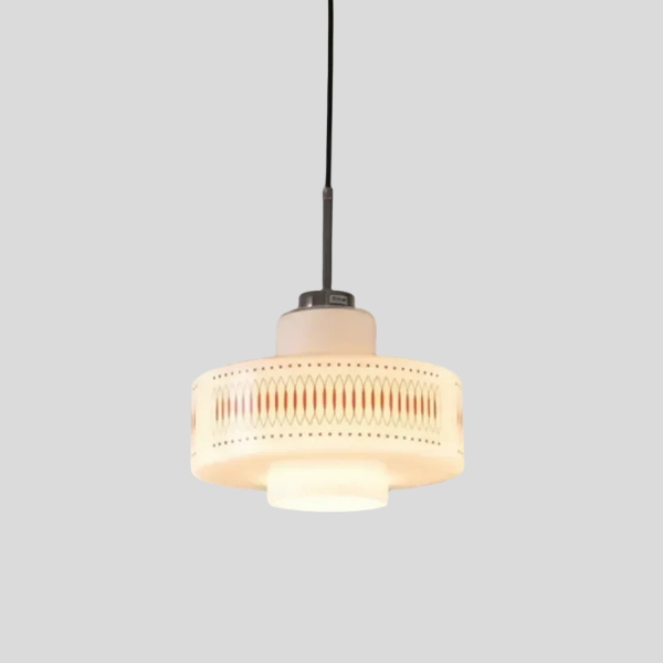Cortina Tiered Pendant Light – Drum Ceiling Light Fixture Decorative Kitchen Island Dining Room Lighting