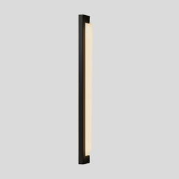 Straton Linear Wall Sconce – LED Outdoor Black Modern Vertical Bar Light Patio Entryway Decorative Lighting