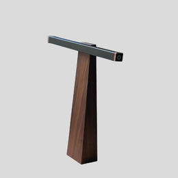 Galdren Desk Lamp – LED Modern Walnut Wood Table Light Office Bedroom Living Room Minimalist Lighting