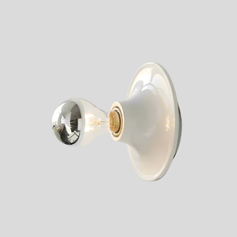 Calista Cone Wall Sconce – Modern White Chrome Decorative Lighting Fixture Bedroom Living Room