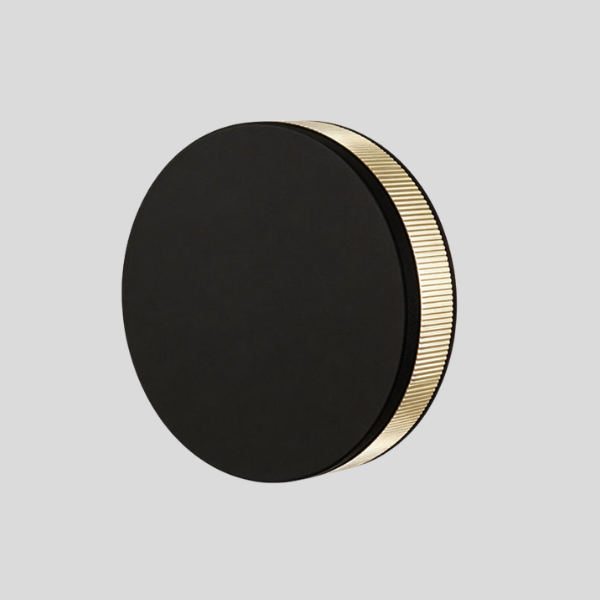 Corvex Eclipse Wall Sconce – LED Outdoor Wall Light Black Gold Modern Decorative Lighting Waterproof