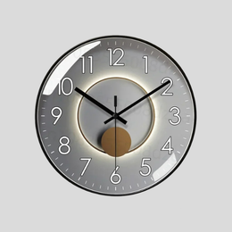 Orbane Illuminated Wall Clock – Modern Large Round Decorative Living Room Bedroom Silent Backlit