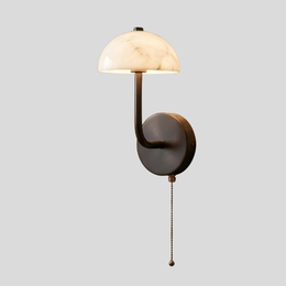 Caldera Mushroom Wall Sconce – Modern Bedroom Living Room Decorative Lighting Pull Chain Table Lamp Style