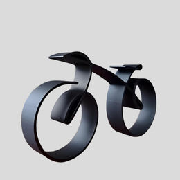 Veklo Bicycle Sculpture – Modern Metal Desk Decor Minimalist Office Home Decorative Art Piece