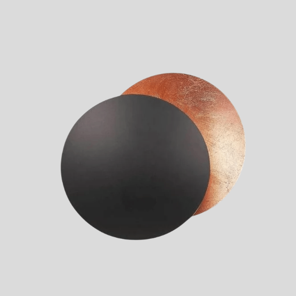 Eclipsa Dual Wall Sconce – LED Modern Rotatable Black Gold Living Room Bedroom Decorative Lighting