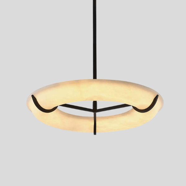Zephren Halo Pendant Light – Modern Ring Chandelier Warm LED Decorative Lighting Dining Room Kitchen Island