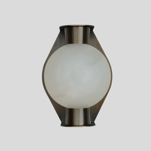 Celestra Orb Wall Sconce – Modern Gold Brass Globe Wall Lamp Bedroom Living Room Decorative Lighting