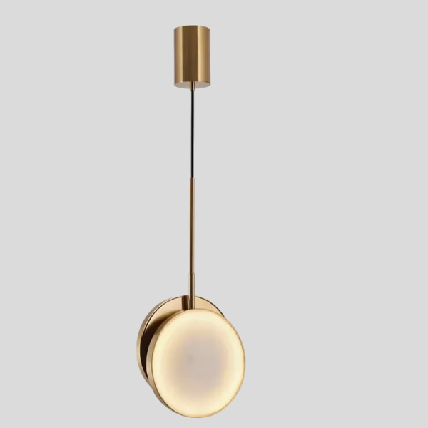 Orbiso Globe Pendant Light – Modern Brass LED Round Sphere Hanging Ceiling Fixture Dining Kitchen Island