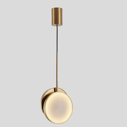 Orbiso Globe Pendant Light – Modern Brass LED Round Sphere Hanging Ceiling Fixture Dining Kitchen Island