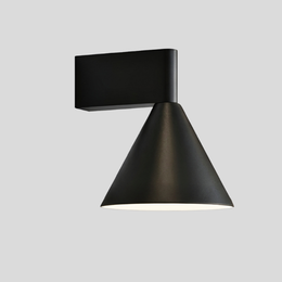 Vetraco Wall Sconce – Black Metal Cone Shade Modern Minimalist Bedroom Living Room Decorative Lighting