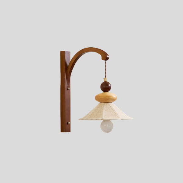 Balestra Arch Wall Sconce – Wooden Pendant Style Wall Lamp Decorative Lighting Bedroom Living Room