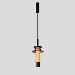 Meshlen Cylinder Pendant Light – Industrial Black Metal Mesh Hanging Ceiling Fixture Kitchen Island Bar
