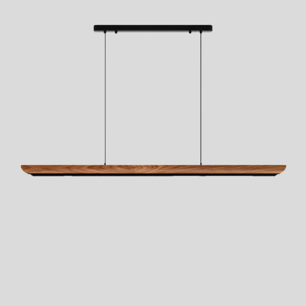 Strato Linear Pendant Light – LED Wood Minimalist Island Dining Room Kitchen Lighting Fixture