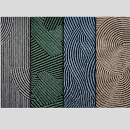 Stralen Geometric Door Mat – Modern Textured Entry Rug Indoor Outdoor Non-Slip Decorative Home Entryway