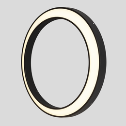 Ovali Halo Wall Sconce – LED Modern Outdoor Indoor Black Circle Decorative Lighting Waterproof